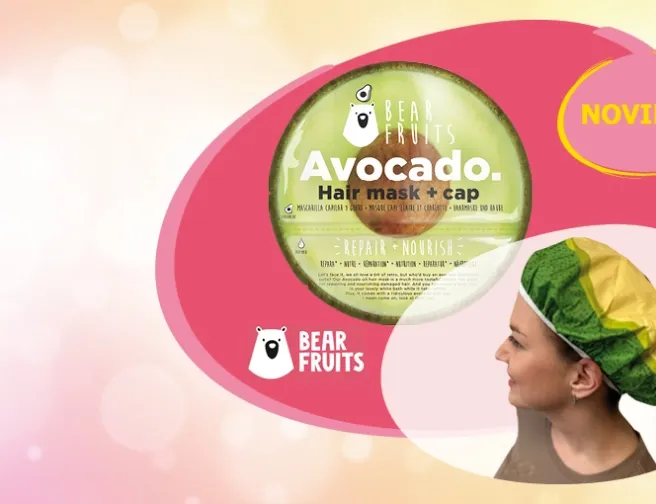 Masky na vlasy Bear Fruits s čepicí