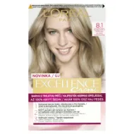 L'Oréal Paris Excellence Créme permanentní barva na vlasy 8.1 blond světlá popelavá, 72+48+12+60 ml