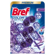 Bref Color Aktiv Lavender tuhý WC blok 3 x 50g