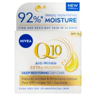 Nivea Q10 Extra Nourish výživný denní krém proti vráskám OF 15 50ml