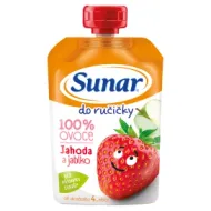 Sunar Do ručičky ovocná kapsička jahoda 4m+, 100g