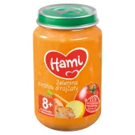 Hami Masozeleninový příkrm zelenina s krůtou a rajčaty od uk. 8. měsíce 200g