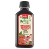 Maxi Vita Herbal Bylinný elixír kanadské brusinky močové cesty brusinka echinacea + vitamin C 200ml