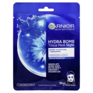 Garnier Skin Active noční textilní pleťová maska Moisture Bomb, 1 ks