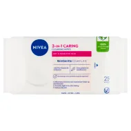 Nivea Jemné čisticí pleťové ubrousky 3 v 1 25 ks