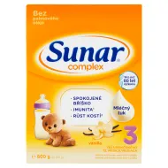 Sunar Complex 3 vanilka, batolecí mléko 2 x 300g (600g)