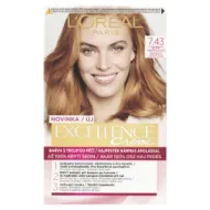 L'Oréal Paris Excellence Créme permanentní barva na vlasy 7.43 -blond měděná zlatá, 72+48+12+60 ml