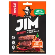 Jim Jerky Prémiové sušené maso hovězí s příchutí chilli Sriracha 23g