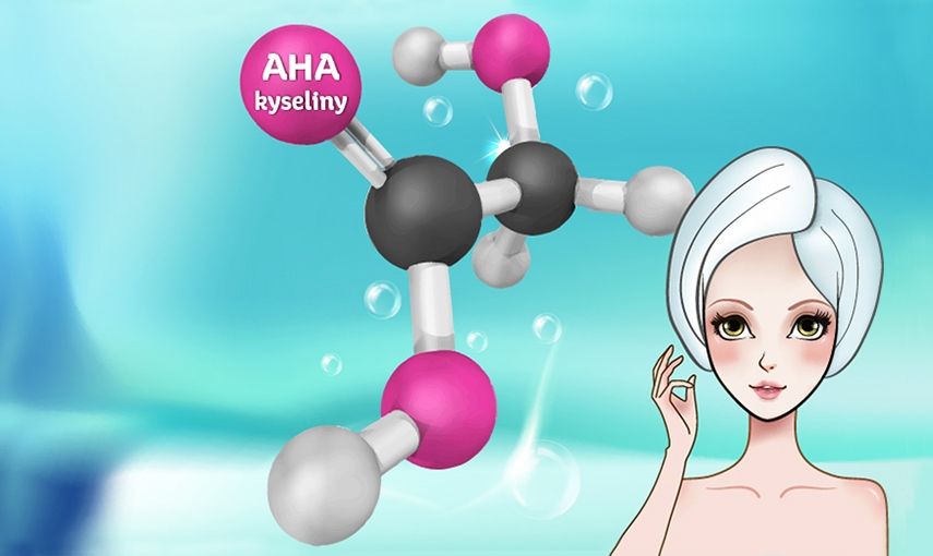 Kosmetické ingredience: AHA kyseliny hlavní banner