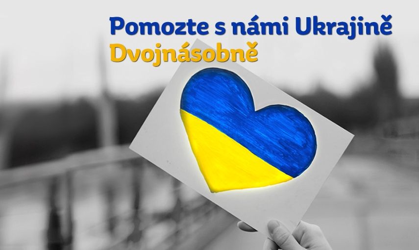 Společně pomáháme Ukrajině dvojnásobně hlavní banner