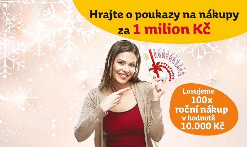 Vánoční  hra drogerie Teta o nákupy za 1 milion Kč hlavní banner