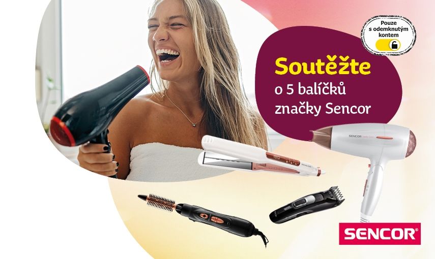 Soutěž s klubem Teta o produkty Sencor hlavní banner